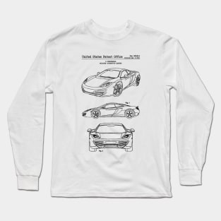 McLaren Automotive Limited Patent Black Long Sleeve T-Shirt